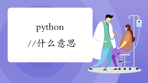 python //什么意思