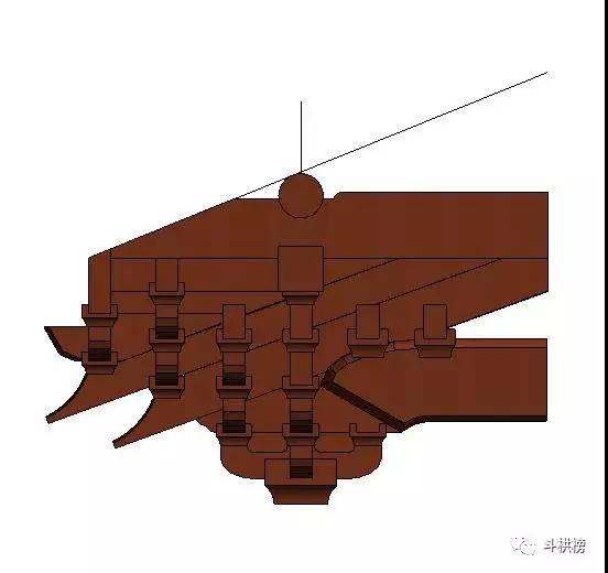 古建筑bim设计一宋式六铺作斗栱