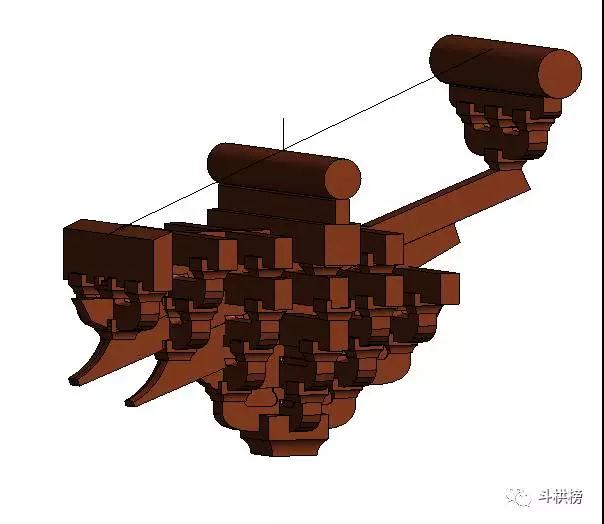 古建筑bim设计一宋式六铺作斗栱