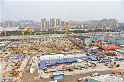 副中心站综合交通枢纽建设有进展，将成亚洲最大的地下综合交通枢纽.jpg