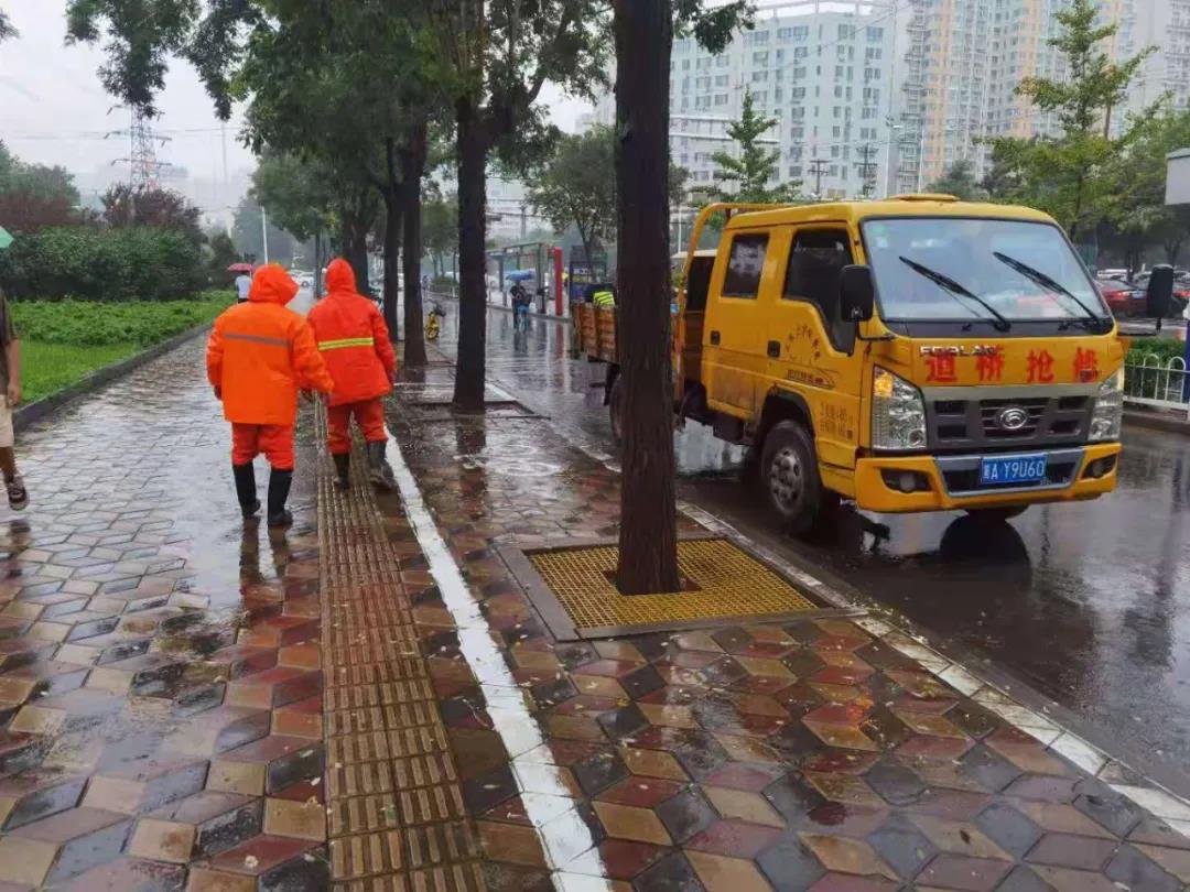 应对强降雨河北城管系统严阵以待，各泵站执行24小时现场值守