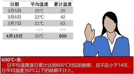 同条件养护试块要养护到累计600°C的那一天