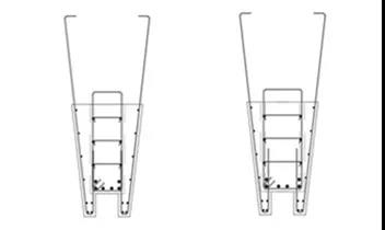 图9 异形梁节点一 图10 异形梁节点一