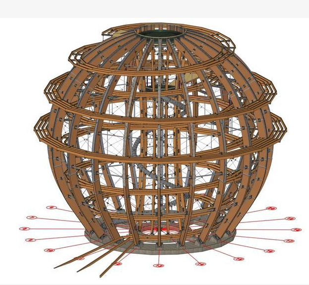 木结构装配式球形3