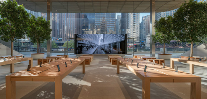 甄选全球苹果店面之芝加哥Pioneer Court广场，重振建筑与城市的联系.jpg