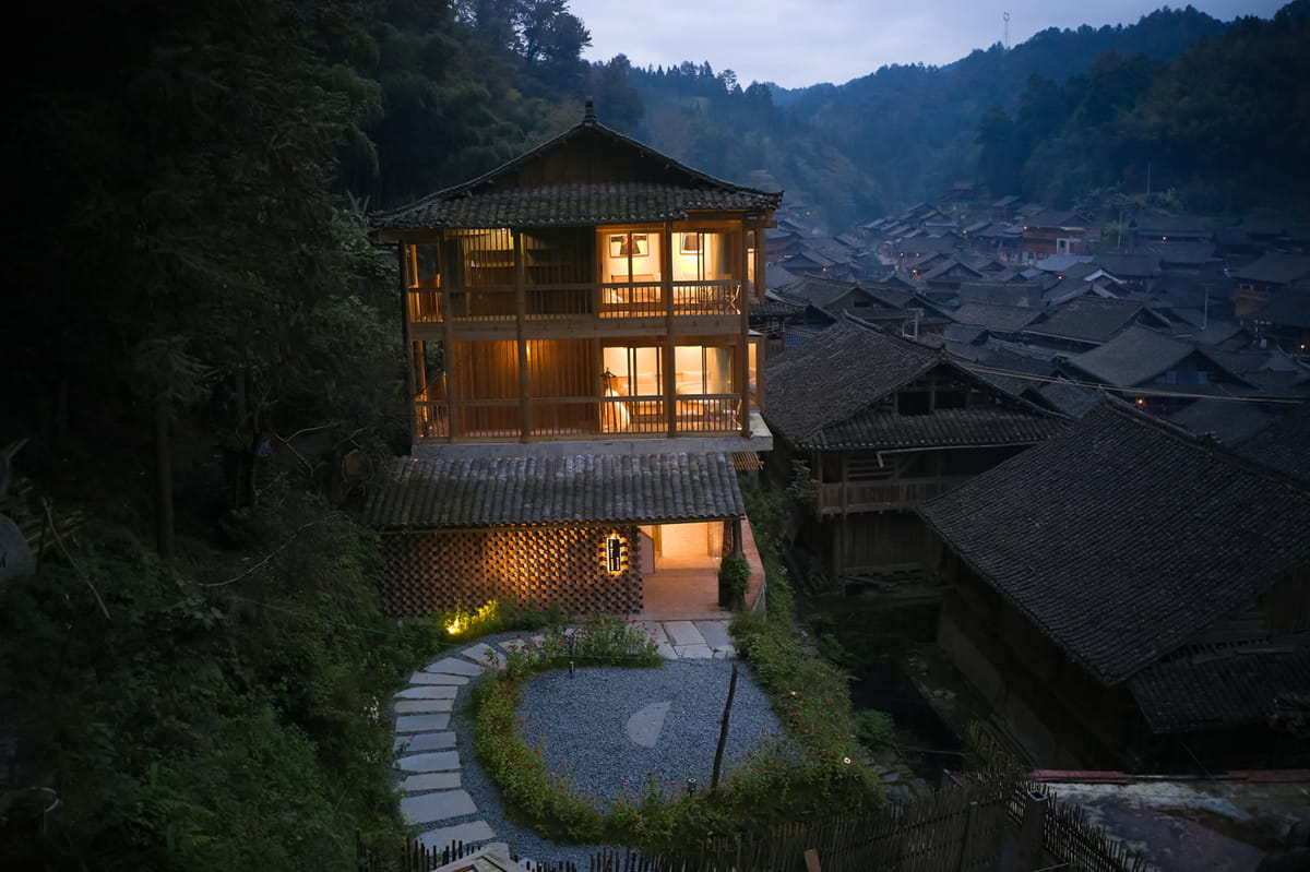 贵州侗寨这座特色民宿，更新传统的建筑方法.jpg
