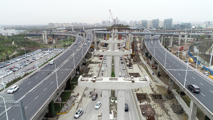 上海崧泽高架西延伸工程年完工，打通长三角一体化“大动脉”.jpg