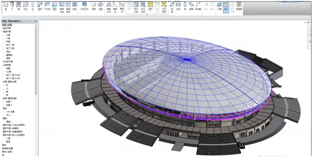 东莞厚街体育馆BIM应用