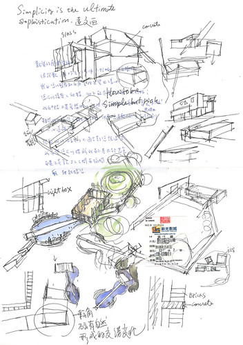 021 – 廖偉立建築師手繪稿↗ 廖偉立建築師 – 葉毓繡美術館