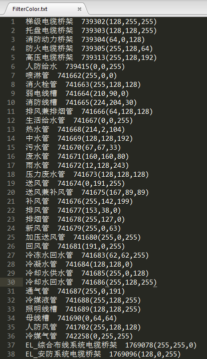 Revit二次开发--获取视图可见性中过滤器颜色