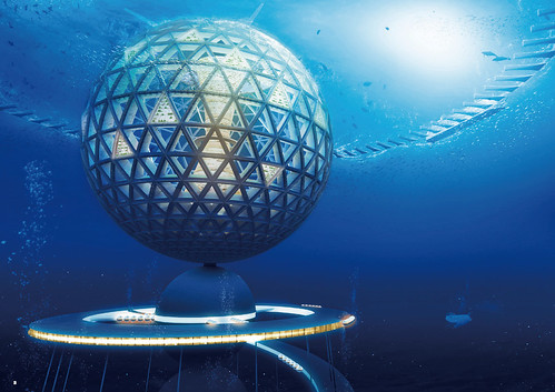 清水建设 - 海洋螺旋 深海未来都市计画