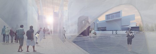 北美馆2015年X-site计画优胜团队「共时书写建筑工作坊+人屿Legacy Lab International」发表作品《未知的质域》 概念