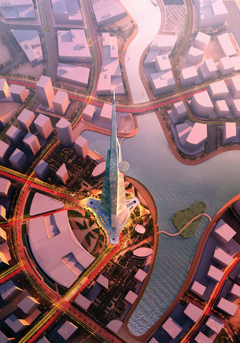 王国塔Kingdom Tower 高1000米 沙乌地阿拉伯将建世界第一高楼