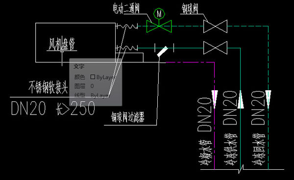 风机盘管与风口连接图图片