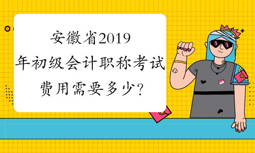 安徽省2019年初级会计职称考试费用需要多少？