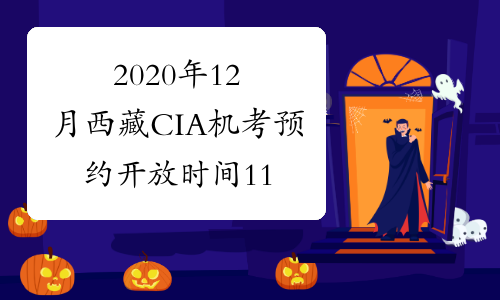 2020年12月西藏CIA机考预约开放时间11月10日 - 11月30日