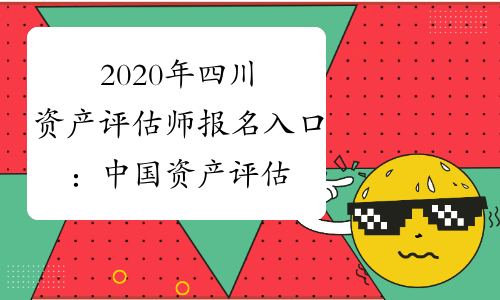 2020年四川资产评估师报名入口：中国资产评估协会