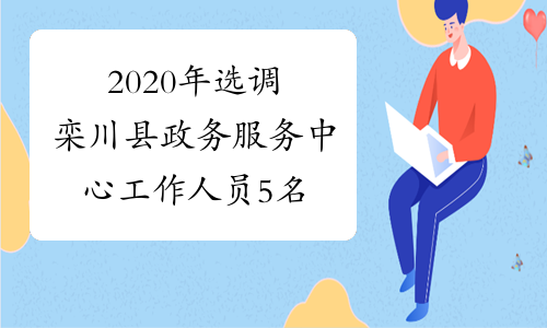 2020年选调栾川县政务服务中心工作人员5名