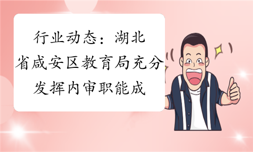 行业动态：湖北省咸安区教育局充分发挥内审职能成效明显
