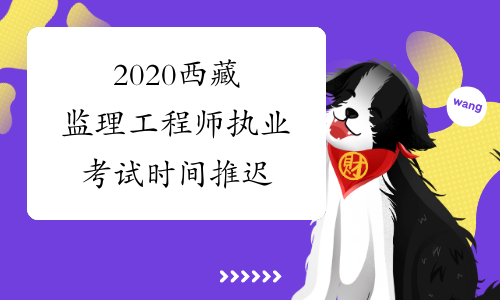 2020西藏监理工程师执业考试时间推迟