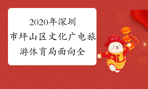 2020年深圳市坪山区文化广电旅游体育局面向全市公开选调
