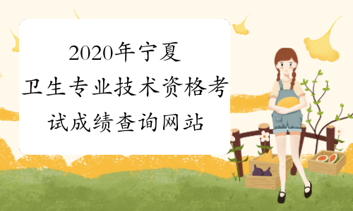 2020年宁夏卫生专业技术资格考试成绩查询网站：中国卫生