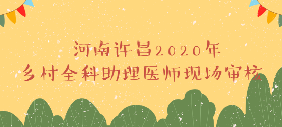 河南许昌2020年乡村全科助理医师现场审核.png