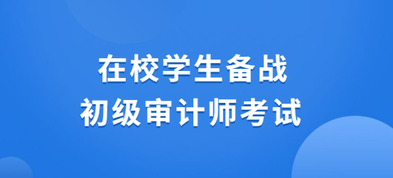 在校学生备战初级审计师考试.png