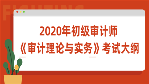 2020年初级审计师《审计理论与实务》考试大纲.png