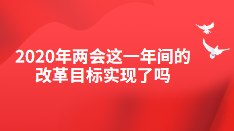 2020年两会 这一年间的改革目标实现了吗.png