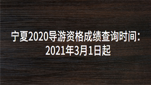 宁夏2020导游资格成绩查询时间：2021年3月1日起.png