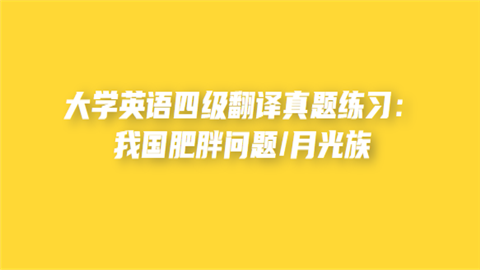 大学英语四级翻译真题练习.png