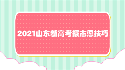 2021山东新高考报志愿技巧.png